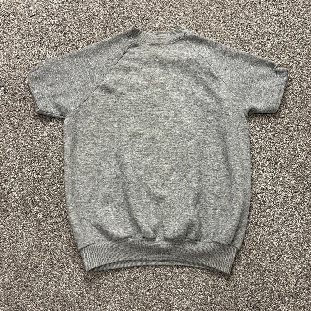 Vintage 80s Oakbrook Sweatshirt Mens Large Gray Fleece Short Sleeve USA Made